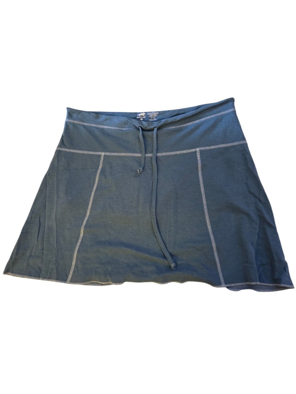 Horny Toad Flexcel Drawstring Skort Women Size Medium Blue Tencel Cotton Comfy